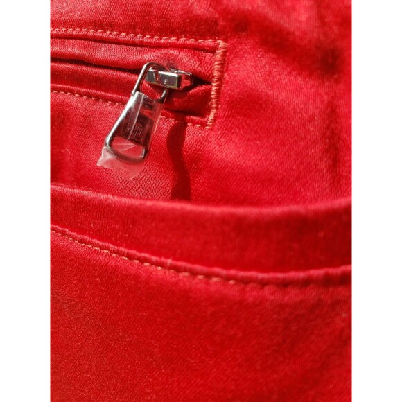 Lauren Ralph Lauren Pants 8 Womens Stretchy Red Slacks Office Preppy Holidays - Picture 9 of 16